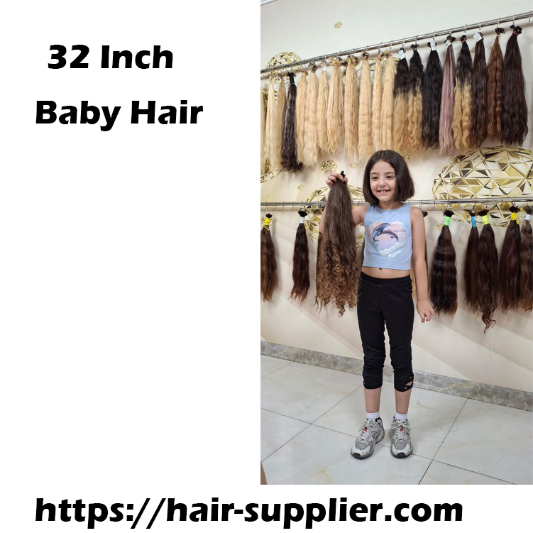 Buy 32 Inch Baby Hair Extensions | Ultra-Long Natural Human Hair for ...
